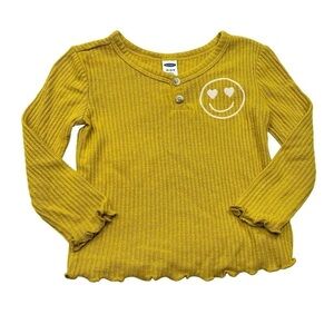 Old Navy Graphic Smiley Face Long Sleeve Tee